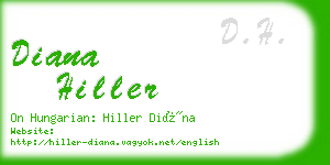 diana hiller business card